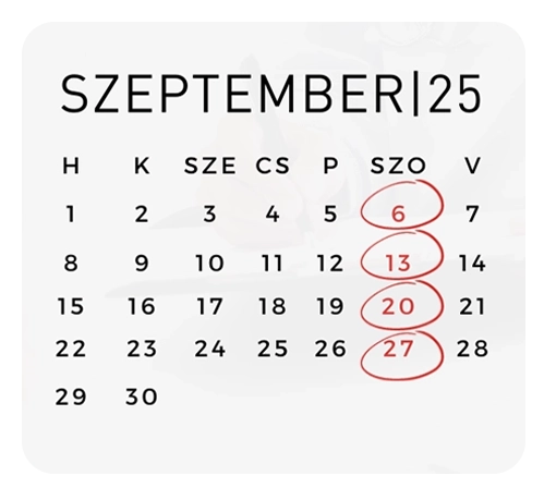 Hétvégi nyitvatartás 2025 szeptember – MC60